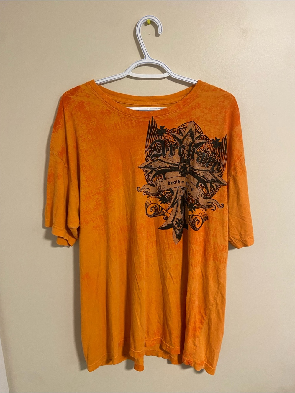 Archaic Orange Short-Sleeve Graphic Tee